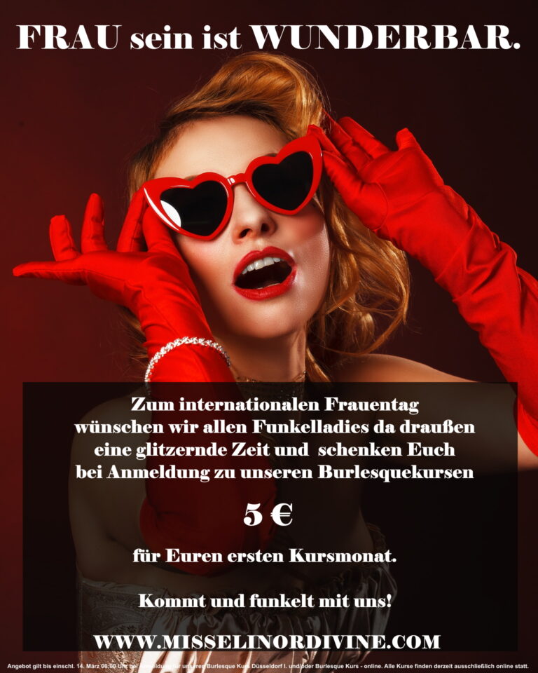 Elinesque Showlesque Burlesque feiert den Internationalen Frauentag