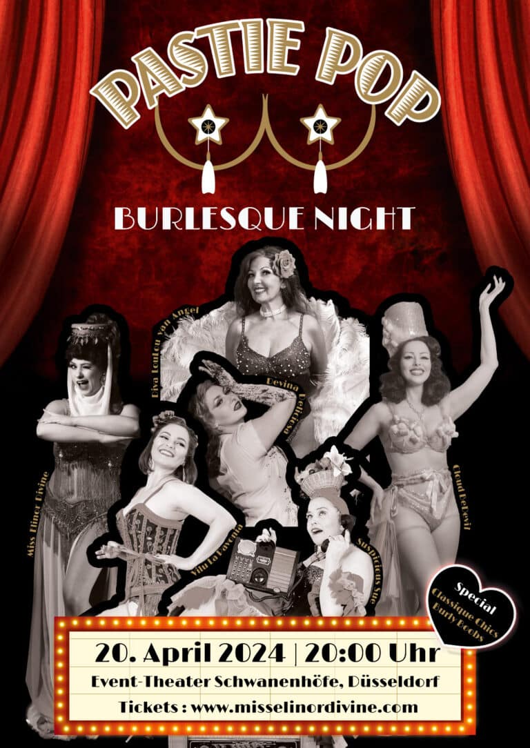 PASTIE POP Burlesque Night Düsseldorf Vol II Miss Elinor Divine Elinesque Showlesque